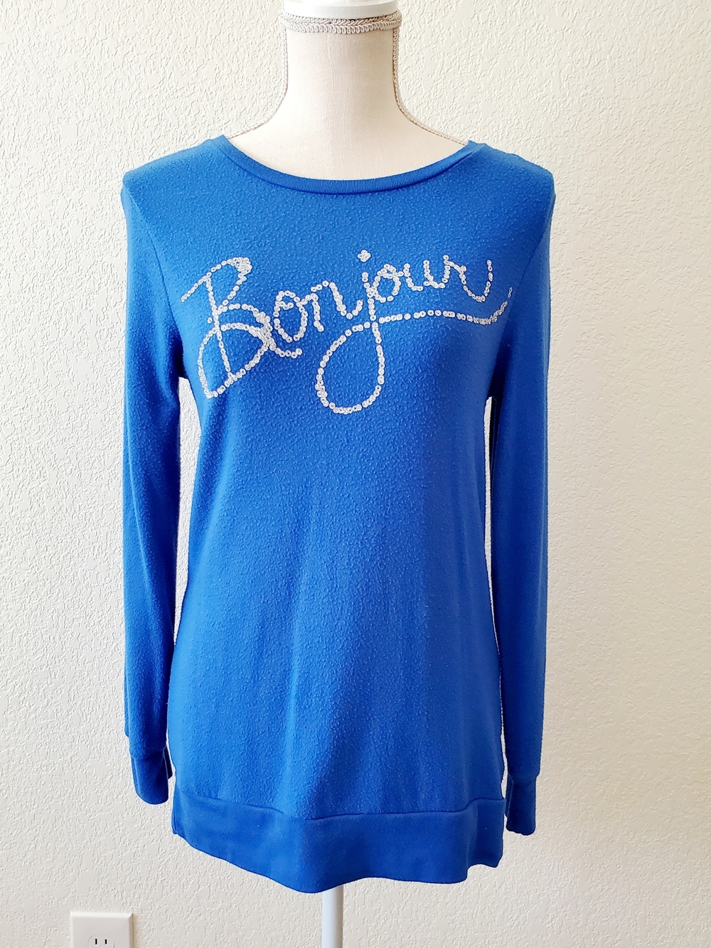 total girl Blue Logo Pullover
